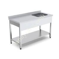 KITCHEN DEVICES MANUFACTURING WITH SINK BENCH WITH BASE SHELF, Industrial Kitchen