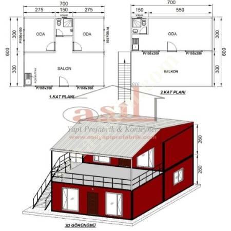 84 M² (63+21 M²) 2 KATLI,ÇATI, VERANDALI DIŞ BETOPAN, Yapı İnşaat