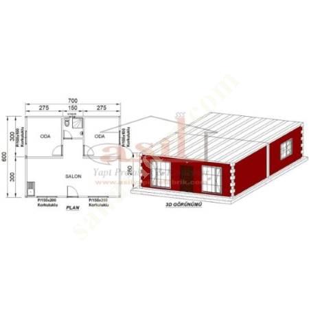 42 M² 2+1 DIŞ BETOPAN - İÇ PVC KAPLAMALI KONUT, Yapı İnşaat