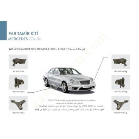 MERCEDES 211 KASA E-200 FAR TAMİR TAKIMI, Far Tamir Kitleri