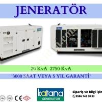 2550 KVA BAUDOUİN MOTOR DİZEL JENERATÖR, Jeneratörler