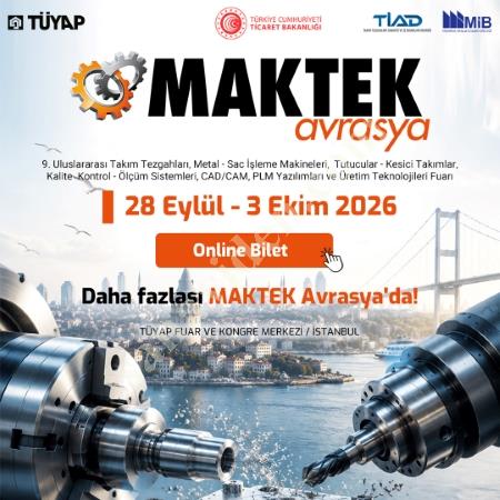 MAKTEK 28 EYLÜL - 3 EKİM 2026 TÜYAP KONGRE MERKEZİ, Fuar Hizmetleri - Online Sanal Fuar