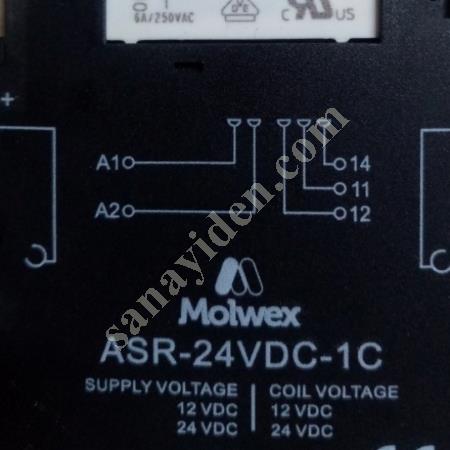 SATILIK SLİM PLC RÖLE VE SOKETİ RAY TİPİ MOLWEX MARKA, Elektrik & Enerji