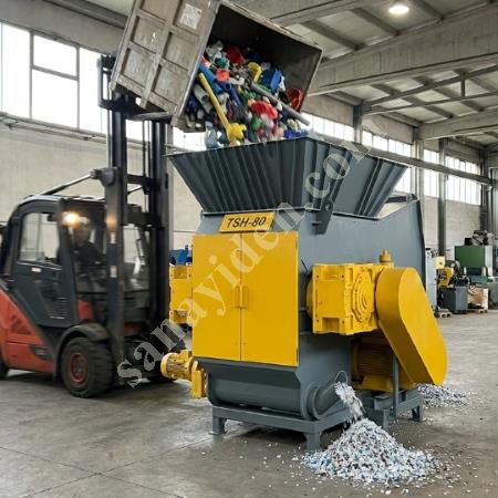 MT MAKİNA CROTAX-80 TEK ŞAFTLI SHREDDER - YÜKSEK KAPASİTELİ PARÇALAYICI, Geri Dönüşüm Makineleri