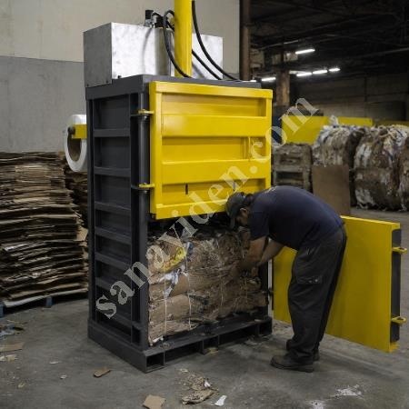 MT MAKİNA DB-30 DİKEY BALYA PRESİ – KARTON, PLASTİK VE AMBALAJ ATIKLARI İÇİN GÜÇLÜ PRES SİSTEMİ, Geri Dönüşüm Makineleri
