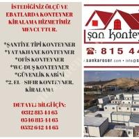 ŞAN KONTEYNERDAN ANKARA İÇİ KONTEYNER KİRALAMA, Çatılı Konteyner Ev Fiyatları - Prefabrik Yapılar - Konteyner