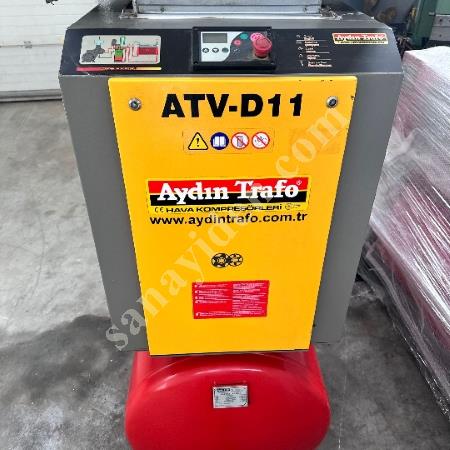 AYDIN TRAFO MARKA 11 KW 500 LT VİDALI KOMPRESÖR SET, Makina