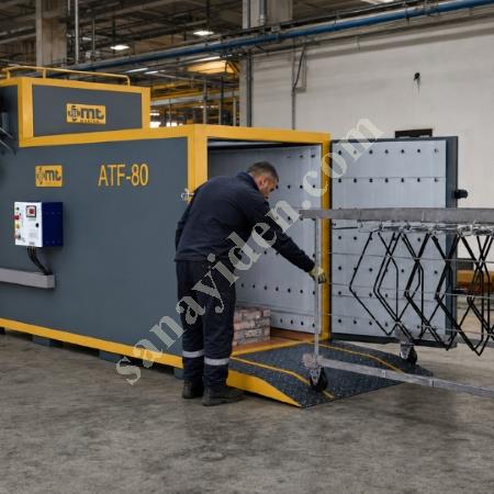MT MAKİNA ATF-80 ASKI TEMİZLEME FIRINI – PİROLİZ BOYA VE FİKSTÜR SÖKME FIRINI, Geri Dönüşüm Makineleri