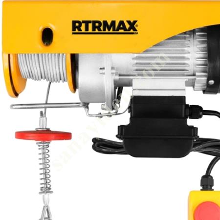 BAKIR SARGILI ELEKTRİKLİ VİNÇ 1900W - 600/1200 KG RTRMAX RTM490, Yapı İnşaat