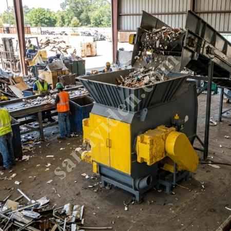 MT MAKİNA CROTAX-60 TEK ŞAFTLI PARÇALAYICI (SHREDDER), Geri Dönüşüm Makineleri
