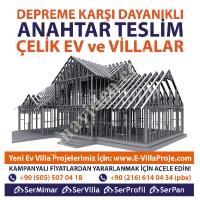 SERVİLLA ÇELİK EV VİLLA SİSTEMLERİ PROJE SUNUMU WRR1111 MODELİ, Yapı İnşaat