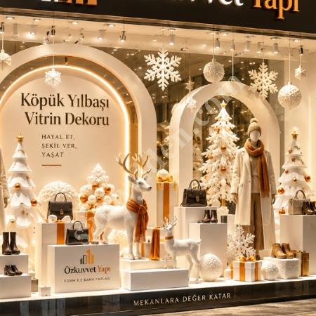 KÖPÜK YILBAŞI VİTRİN DEKORU ÖZEL TASARIM, Yapı İnşaat