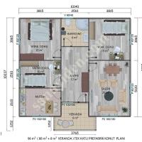 96 M2 TEK KATLI PREFABRIK EV, Container House Prices With Roof - Prefabricated Buildings - Container