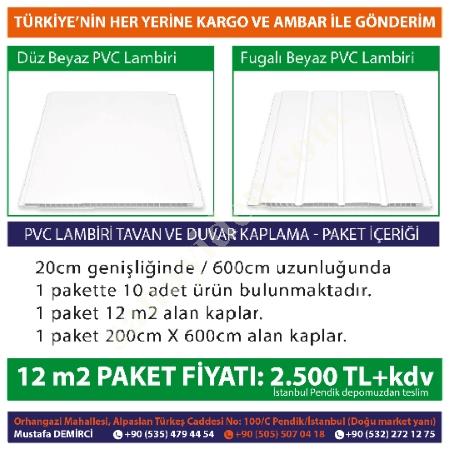 PVC LAMBİRİ DUVAR VE TAVAN KAPLAMA PLASTİK LAMBİRİ, Yapı İnşaat