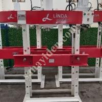 MOTORIZED HYDRAULIC WORKSHOP PRESS, LINDA MACHINE,