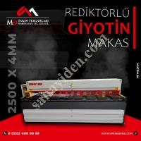 LRGM 2550 X 4MM  REDİKTÖRLÜ GİYOTİN MAKAS LİNDA MACHİNE, Giyotin Makas