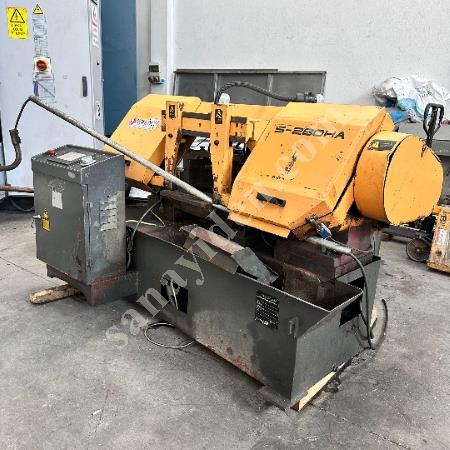 280 FULL AUTOMATIC DOUBLE VICE HYDRAULIC TOP PRESSED BULK CUTTING ARTICULATED STRIP SAW, Band Saw