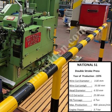 S-1 NATONAL VİDA PERÇİN MAKİNASI ÇİFT VURUŞ, Civata Perçin Makinesi
