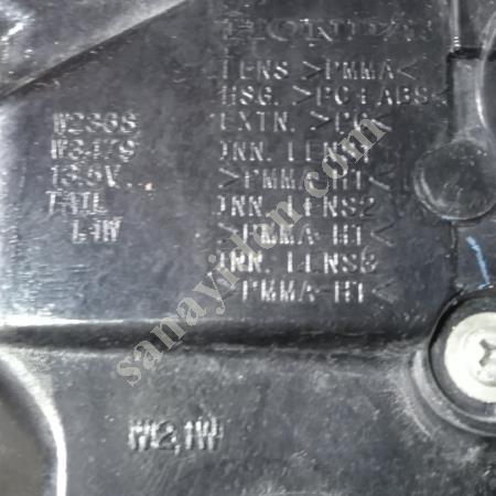 HONDA CİVİC X SOL STOP 2016-2021 MODEL  OEM: W3258, Oto & Y. Parça
