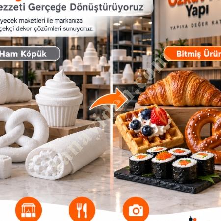 KÖPÜK YİYECEK MAKETİ FUAR VE VİTRİN DEKORLARI, Yapı İnşaat
