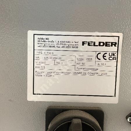 FELDER MARKA K 700 S  MODEL FORMAT DAİRE TESTERE 2. EL, Makina