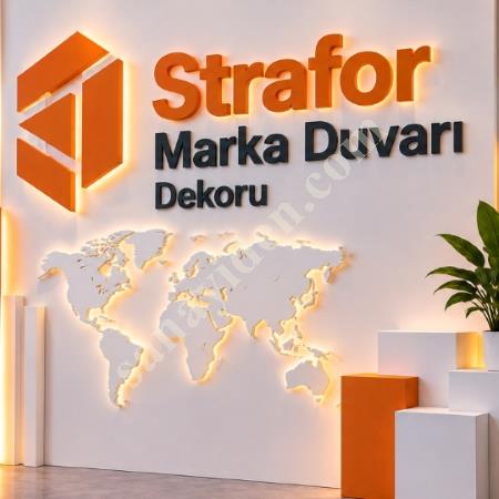 STRAFOR MARKA DUVARI DEKORU ÖZEL LOGO TASARIM, Yapı İnşaat
