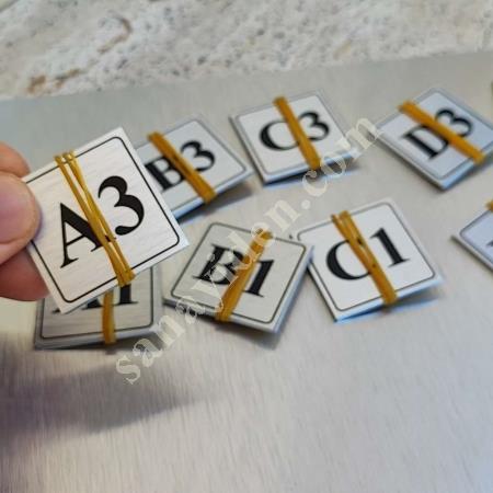 A BLOK,B BLOK,C BLOK, YAZILI METAL ETİKET, SU SAYACI ETİKETİ, Advertising & Promotion
