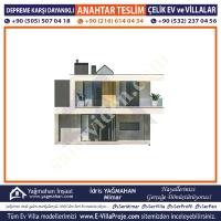 SERVİLLA ÇELİK EV VİLLA - 120 AY TAKSİTLE ANAHTAR TESLİM VİLLA, Yapı İnşaat