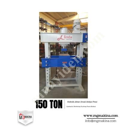 150 TON HYDRAULIC BOTTOM PUSH WORKSHOP PRESS, Workshop Type Press