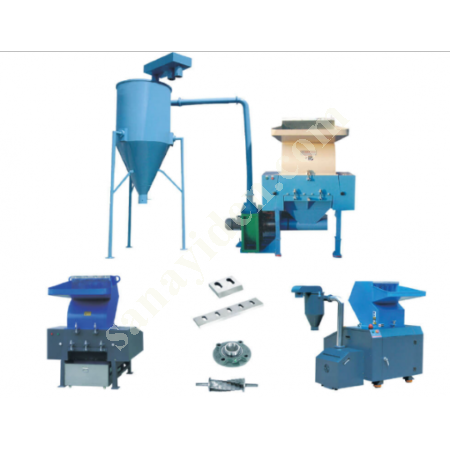 PLASTIC CRUSHING MACHINES, Mixing- Crushing- Dryer- Loader