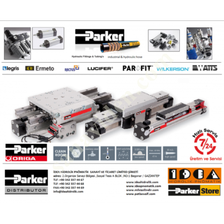 PARKER ORIGA SHAFTLESS CYLINDER 25X2000MM RODLESS, Hydraulic Piston