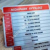 ASANSÖR KAT PLANI LEVHALARI, ASANSÖR ETİKETİ,