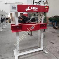 LINDA MACHİNE HYDRAULIC WORKSHOP PRESS WITH 60 TON ARM MOTOR, Workshop Type Press