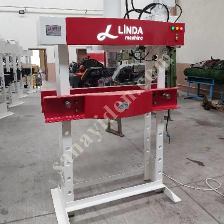 LINDA MACHİNE HYDRAULIC WORKSHOP PRESS WITH 60 TON ARM MOTOR, Workshop Type Press