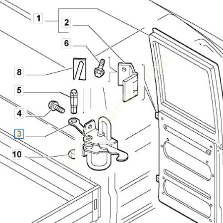 KAPI GERGİSİ KAMYONET BOXER-JUMPER-DUCATO 2001-2006, Oto & Y. Parça