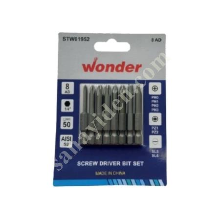 YILDIZ POZİ DÜZ BİTS UÇ SETİ 50MM 8 Lİ, Diğer
