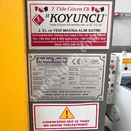 AYDIN TRAFO MARKA 11 KW 500 LT VİDALI KOMPRESÖR SET, Makina
