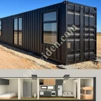 MODİFİYE KONTEYNER EV - GEMİ KONTEYNER YAŞAM ALANI 30 M2 1+1 DEPREME DAYANIKLI, Prefabrik Ev Modelleri, Konteyner Ev Fiyatları