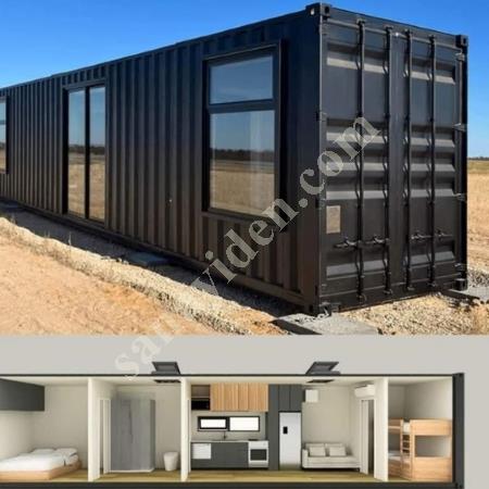 MODİFİYE KONTEYNER EV - GEMİ KONTEYNER YAŞAM ALANI 30 M2 1+1 DEPREME DAYANIKLI, Prefabrik Ev Modelleri, Konteyner Ev Fiyatları