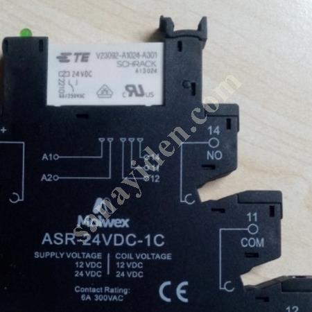 SATILIK SLİM PLC RÖLE VE SOKETİ RAY TİPİ MOLWEX MARKA, Elektrik & Enerji