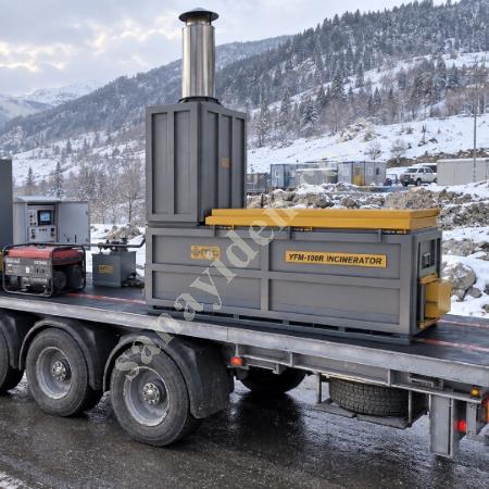 MT MAKİNA YFM-100R ENDÜSTRİYEL KAPASİTELİ RÖMORKLU YAKMA FIRINI (100 KG), Geri Dönüşüm Makineleri