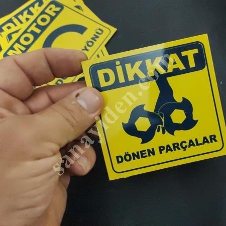 MAKİNA UYARI ETİKETLERİ , Machine