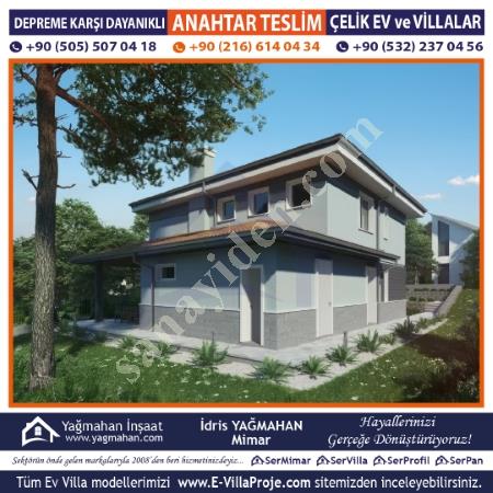 İMARLI ARSANIZA TAKSİTLE ANAHTAR TESLİM ÇELİK VİLLA, Yapı