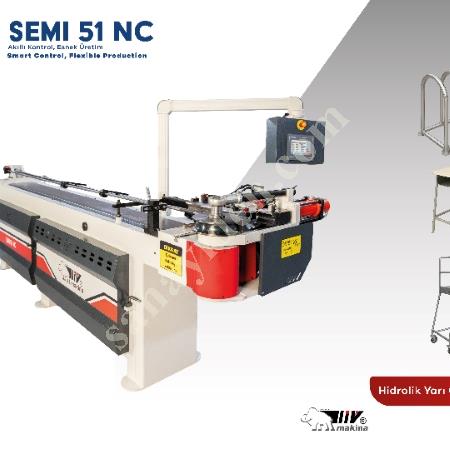 51 NC HİDROLİK YARI OTOMATİK MALAFALI BORU BÜKME MAKİNESİ - SEMI 51 NC, Makina