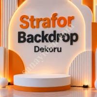 STRAFOR BACKDROP DEKORU 3D SAHNE FON TASARIMI,