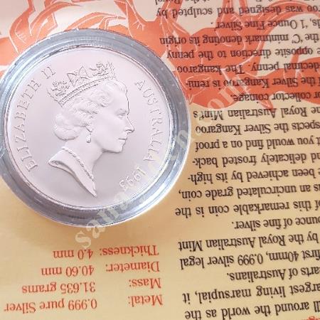 SATILIK SAF GÜMÜŞ AVUSTRALYA HATIRA DOLARI, Metal