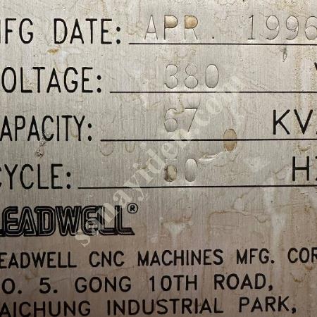 LEADWELL CNC TORNA  18 İNC  850X2500 KURUMSAL FİRMADAN SATIŞA ÇIKTI  0536 709 41 57, Makina