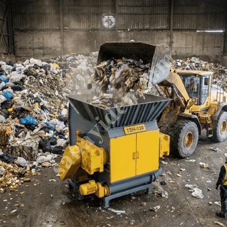 MT MAKİNA CROTAX-130 YÜKSEK KAPASİTELİ TEK ŞAFTLI PARÇALAYICI, Geri Dönüşüm Makineleri