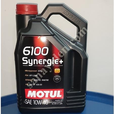 MOTUL 10W40 6100 SYNERGİE MOTOR YAĞI 4 LİTRE 2022 ÜRETİM, Motor Yağları