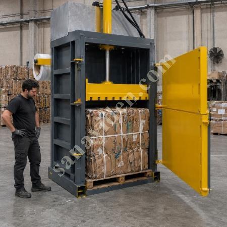 MT MAKİNA DB-60 DİKEY BALYA PRESİ (60 TON AĞIR SANAYİ ATIK PRESİ), Geri Dönüşüm Makineleri
